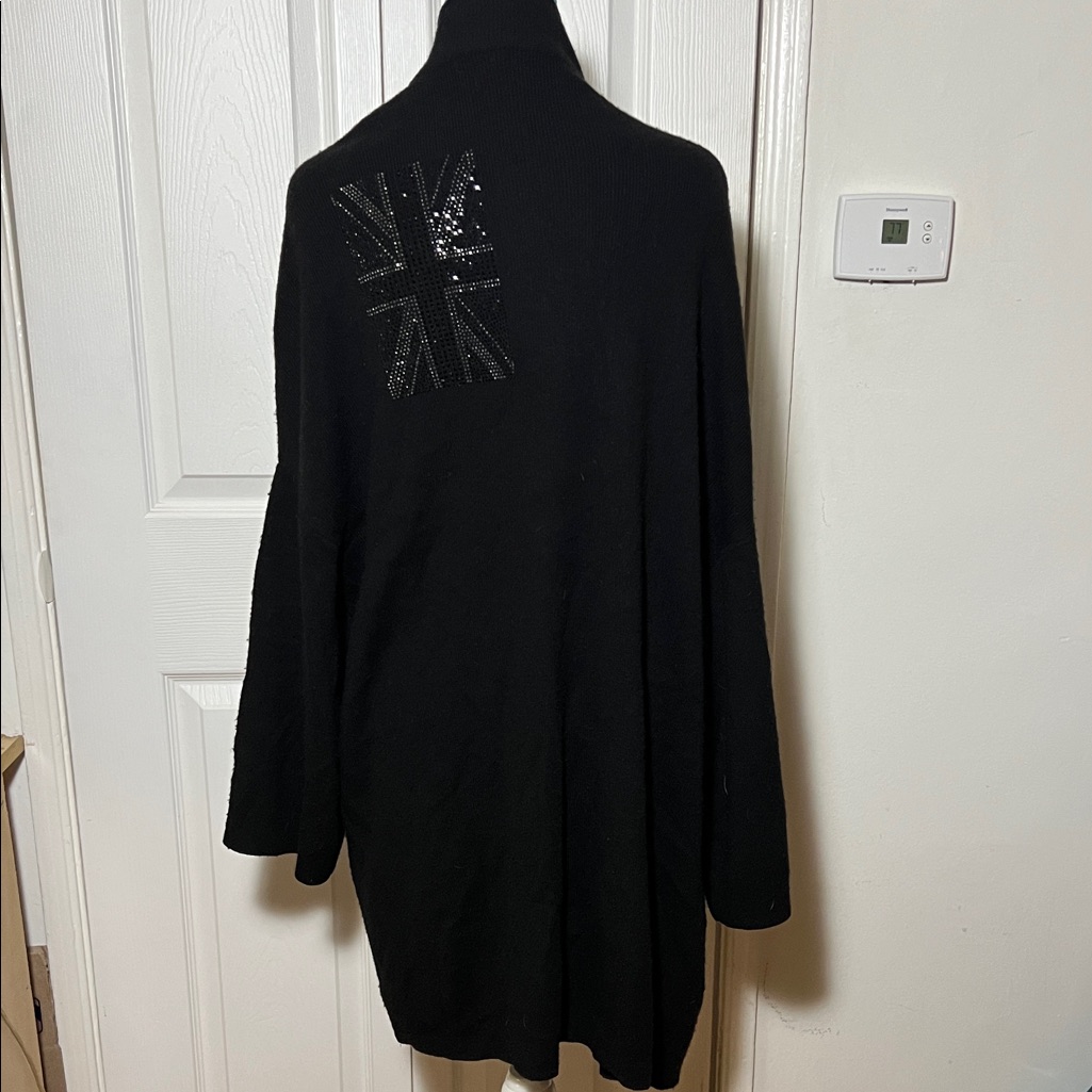 Thomas Wylde Black Cashmere Wool Cardigan Sweater Small